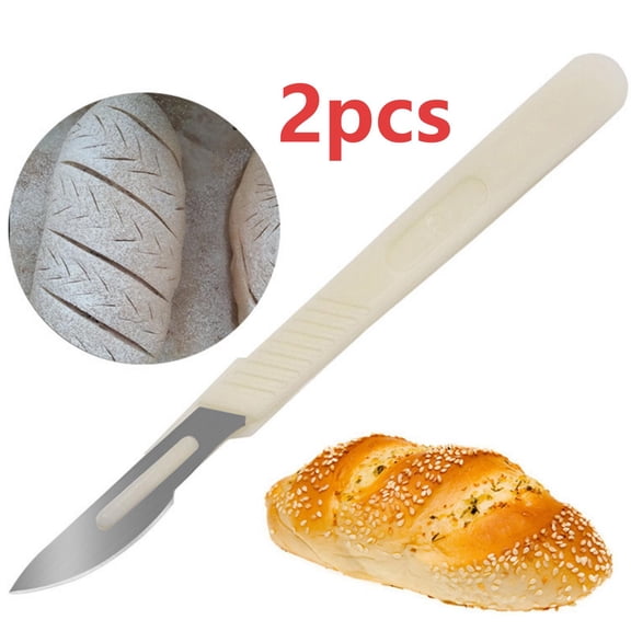2 Pcs Sourdough Bread Lame Scoring Tool 6'' Bread Lame Bread Scorer Tool Stainless Steel Blades with Protective Cover for Sourdough Dough Scoring for Homemade and Bakery Use