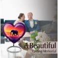 thumbnail image 7 of MUKTIVE Elephant Cremation Urns for Human Ashes Adult Female - Large Heart Funeral Urns for Adult Male - Red Decorative Burial Urn - Memorial Urn for Ashes for Women - 8 Inch, 7 of 7