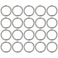 thumbnail image 1 of 20Pcs Metal Rings 4x32mm Iron Sturdy Durable Multifunctional Exquisite Metal O RingsGray, 1 of 14