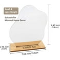 thumbnail image 5 of Espejo De Tocador Estético Irregular Sin Marco, Espejos Acrílicos De Mesa Decorativos para Escritorio con Soporte De Madera - Forma De Nube, 5 of 5