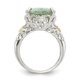 thumbnail image 5 of Shey Couture QTC889-6 Sterling Silver with 14K Gold Green Quartz Ring, Polished - Size 6, 5 of 5