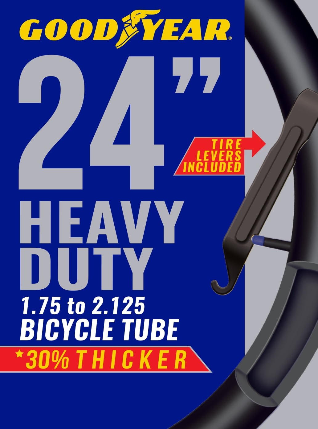 Goodyear 24' x 1.75-2.125 Heavy Duty Bike Tube