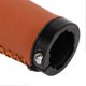 thumbnail image 3 of Artificial Leather Bicycle Grips Liquid Silicone Palm Pad Shock Absorption Handlebar Cover for Bike Accessories Brown, 3 of 4