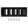 thumbnail image 1 of koolsoo RV Air Vent Louver Easy to Install Louvered Exhaust for RV Boat Replacements Black, 1 of 9