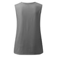 thumbnail image 5 of Brilliant Tank Tops for Women Plus Size 3x Women's Ladies V Neck Loose Tops Casual Solid Color T-Shirt Sleeveless Blouse Vest (Gray,L), 5 of 5