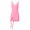 C-Pink249, variant on Summer Dresses For Women Sleeveless Party Mini Dress V Neck Side Slit Ruffle Hem Slim Fit Bodycon Solid Color Trendy Dresses