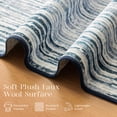 thumbnail image 3 of Phantoscope 5'x7' Washable Indoor Area Rug Classic Printed Carpet Non-Slip Thin Low-Pile Rug for Living Room Bedroom Office, Blue, 3 of 9