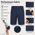 thumbnail image 4 of MASKERT Men's Golf Shorts 7" Lightweight Quick Dry Stretch Dress Shorts, Water Resistant Flat Front Casual Work Shorts with 4 Pockets, 4 of 9