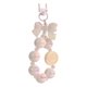 thumbnail image 2 of Llavero con cuentas, colgante de llave de coche de dibujos animados, pulsera portátil, llavero para fiesta de niñas Blanco, 2 of 9