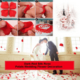 thumbnail image 6 of 1000 Pack Rose Petals, Artificial Fake Rose Petals Decoration, Great for Romantic Night, Engagement, Party, Event Flower Decorations, Marry Me Proposal Weddings, 1.77x1.77inch, Red, 6 of 9