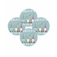 thumbnail image 7 of 15 Inch Round Placemats Set of 4, Blue Gnomes Easter Non Slip Heat Insulation PP Table Mats, Eggs Botanical Carrot Pastoral Washable Place Mats for Kitchen Dining Party Table Decor, 7 of 7