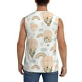 thumbnail image 4 of Daiia Air Balloon and Flower Printed Men's Tank Tops,Casual Soft Sleeveless Gym Muscle Shirts Bodybuilding Tee-3X-Large, 4 of 8