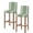 Green, variant on Black Striped Bar Stool Covers Set of 4, Farmhouse Black White Stripes Stretch Washable Bar Chair Covers with Backs, Removable Pub Counter Height Chair Cover for Kitchen Dining Room Cafe