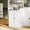 White, variant on EKJ Metal Pantry Cabinet with 2 Adjustable Shelves, Small Kitchen Cupboard Storage Cabinet for Dining Room Living Room Bathroom Office(White)