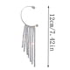 thumbnail image 4 of Fiudx Pendientes Largos con Borlas y Diamantes Brillantes para Mujer, Sin Perforaciones, 1 Par, 4 of 6