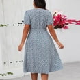thumbnail image 6 of Womens Dresses Womens Plus Size Casual Summer Dresses Ruffle Sleeve Tiered Swing Midi Dresses for Women, 6 of 9