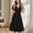 *Black, variant on ClodeEU Women's Short Sleeve V Neck Wrap Dress,Summer Casual Floral Vacation Midi Dress Flowy Tiered Beach Dresses Army Green,Womens Plus XL