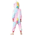 thumbnail image 2 of Pijama HQFURS de franela 4T con forma de unicornio y animal, 2 of 6