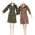 thumbnail image 1 of 2PCS Poupée Robes Mode Poupée Couleur Unie Poupée Porte pour 11 "Poupées, 1 of 9