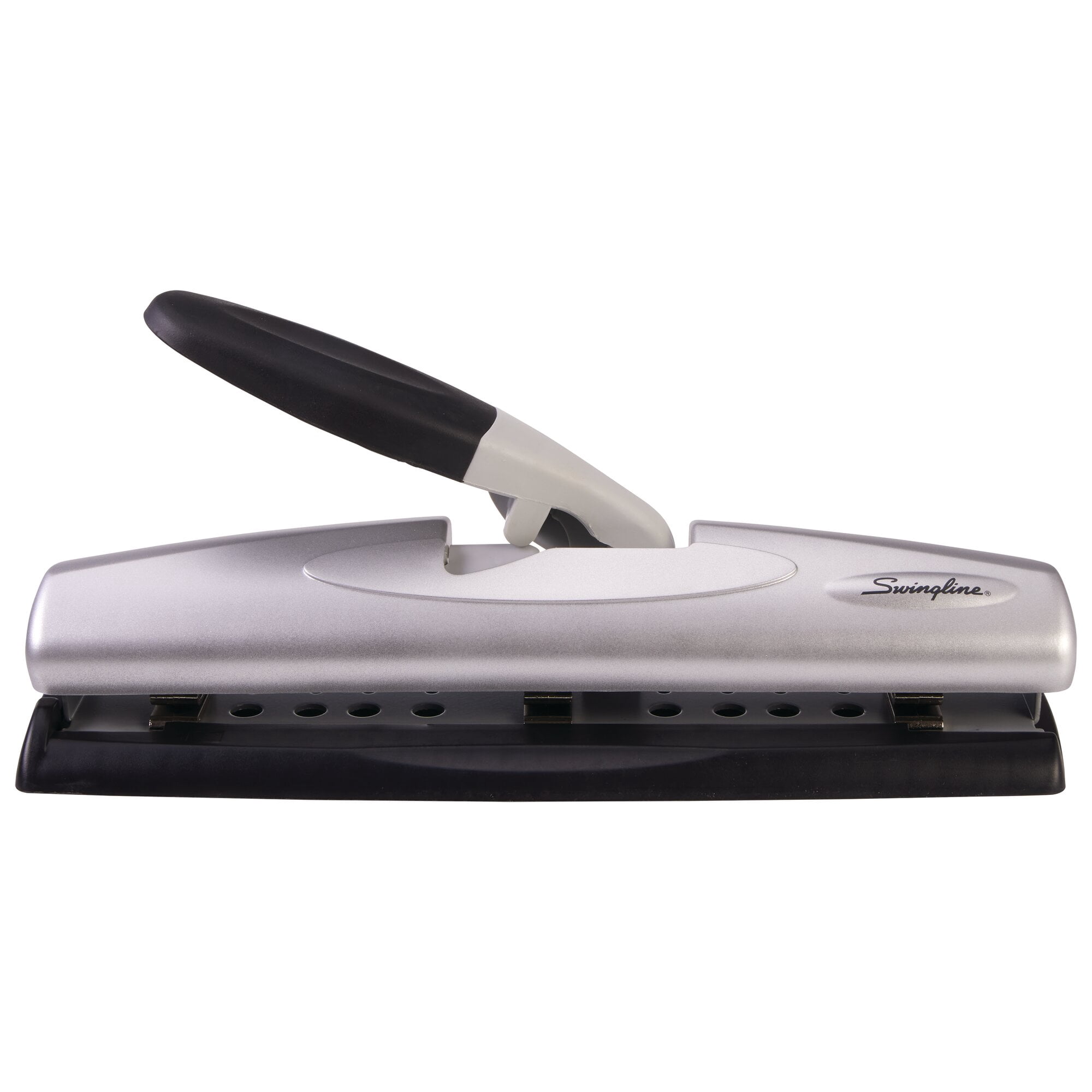 Swingline LightTouch Desktop Punch, 50% Easier, 2-3 Holes, 12 Sheets