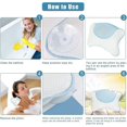 thumbnail image 2 of Almohada de baño, juego de almohadas de baño, accesorios de baño con 4 ventosas Almohada de cuello antibacteriana, 2 of 2
