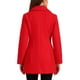 thumbnail image 3 of ABRIGO DE INVIERNO CON CUELLO DE CHAL Y CIERRE DE UN SOLO BOTÓN PARA MUJER, TALLA XS, ROJO BRILLANTE, 3 of 6