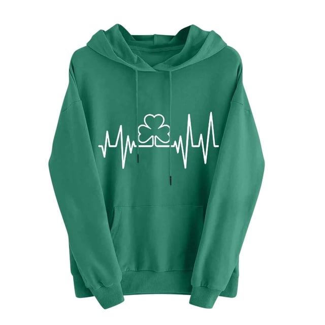 WZXFASHION Chandails de la Saint-Valentin pour Femmes, Chandail à Capuchon Mignon avec Graphique, Chandail à Col Rond Décontracté à Manches Longues pour Femmes, Liquidation, Chandail de Pêcheur