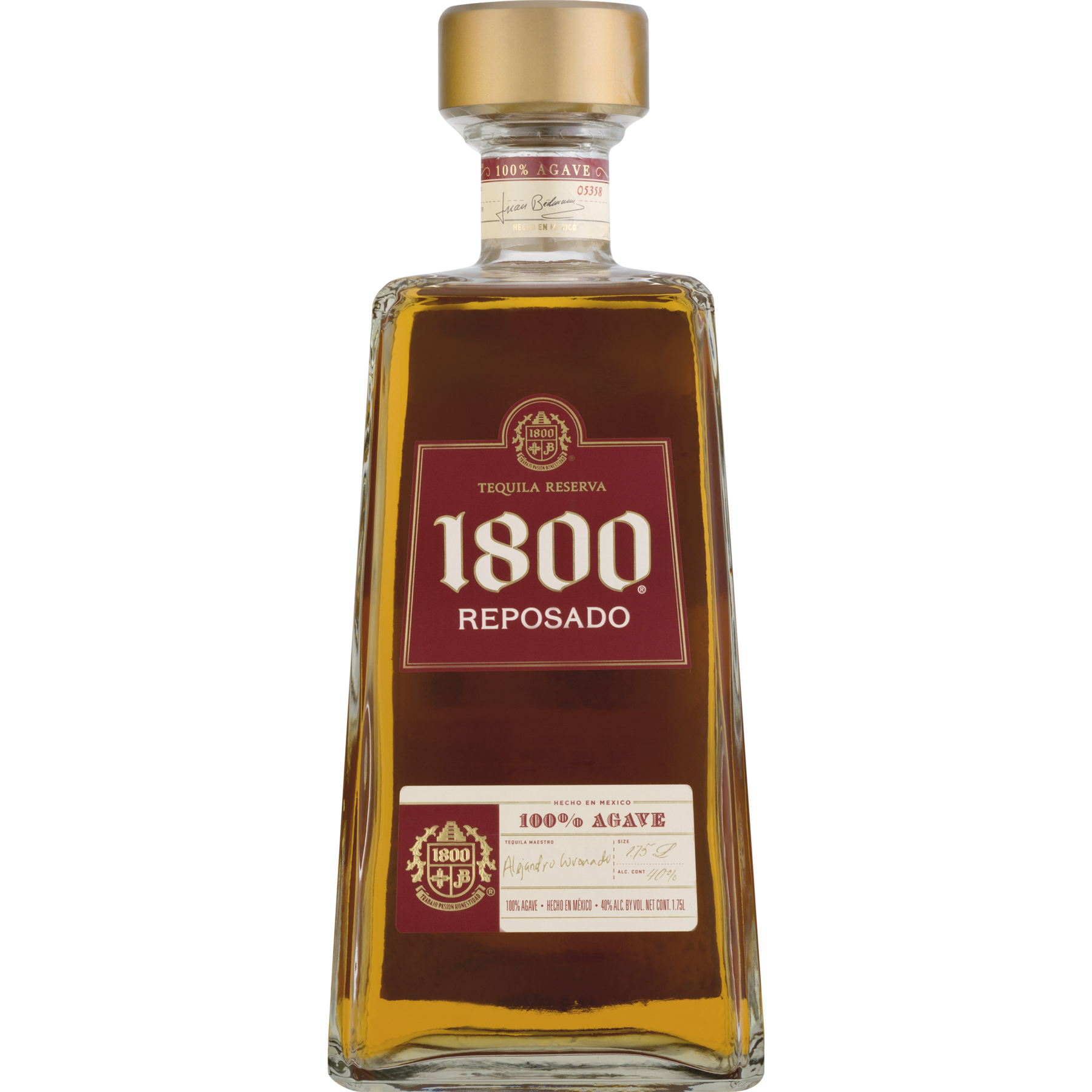1800 Reposado Tequila 1 75 L Walmart Com Walmart Com