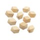 thumbnail image 2 of 10 Uds. de madera duraderas Color sólido geométrico 2 cm x 3 cm espaciadoras de madera para llavero de vacaciones adornos de fiesta Color de la madera, 2 of 9