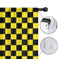 thumbnail image 4 of Blackout Kids Curtains,Yellow and Black Checkerboard Childrens Insulated Curtains Set Of 2,Bedroom Essentials,Toddler Room Decor 52"x84"(132x213cm), 4 of 4