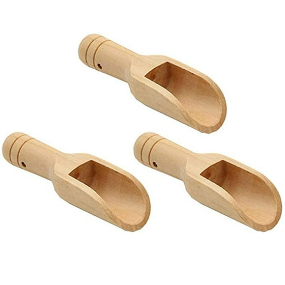 jovati 3Pc Mini Wooden Spoon Seasoning Wooden Spoon Is Knotless and Durable