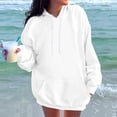 thumbnail image 2 of JGNGSHN Women's Hoodies Drawstring Long Sleeved Sweatshirts Cute Sweater with Pockets Casual Fahsion Pullover, 2 of 6