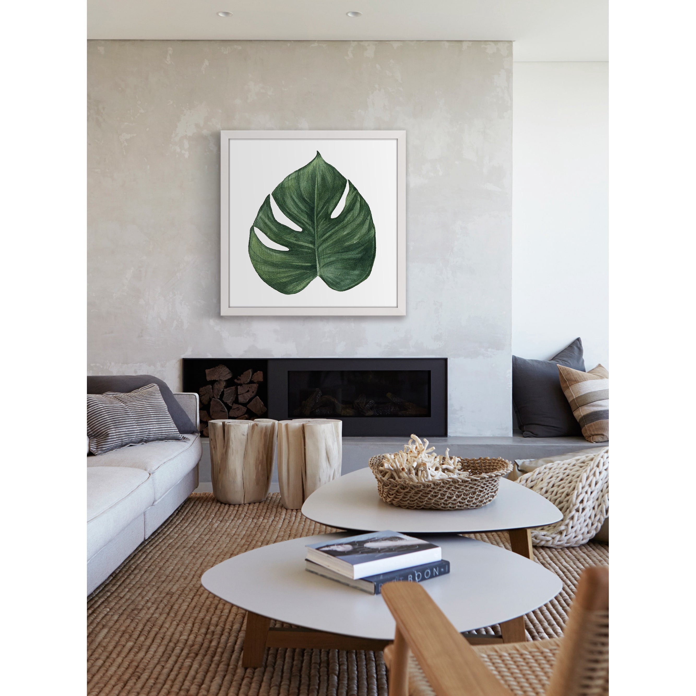 Marmont Hill "Top Leaf II" by Shayna Pitch Framed Painting Print