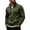 Army Green, variant on Mens Quarter Zip Pullover Sweatshirt Fall Winter Long Sleeve Casual Plain Stand Collared Sweatshirts with Pockets