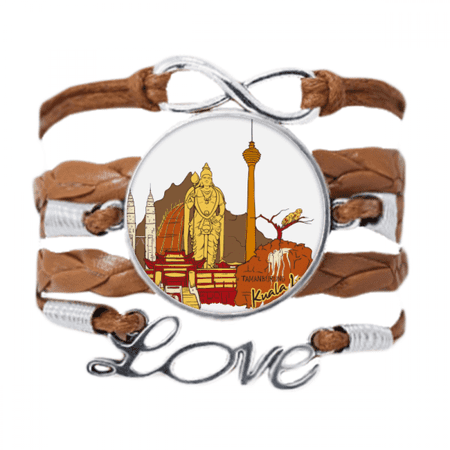 malaysia kuala lumpur watercolor bracelet love chain ornament wristband