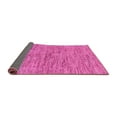 thumbnail image 2 of Ahgly Company Indoor Round Abstract Pink Modern Area Rugs, 4' Round, 2 of 4