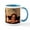 White/Blue Inside, variant on CafePress - Cherub Angels Mug - 11 oz Ceramic Mug - Novelty Coffee Tea Cup