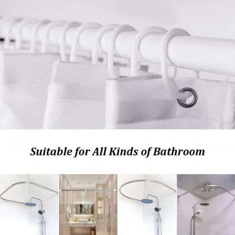 Santan Claus Waterproof Shower Bathroom Sets with Non-Slip Rugs 4