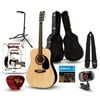 Rogue RA-090 Dreadnought Acoustic Guitar Deluxe Bundle Natural