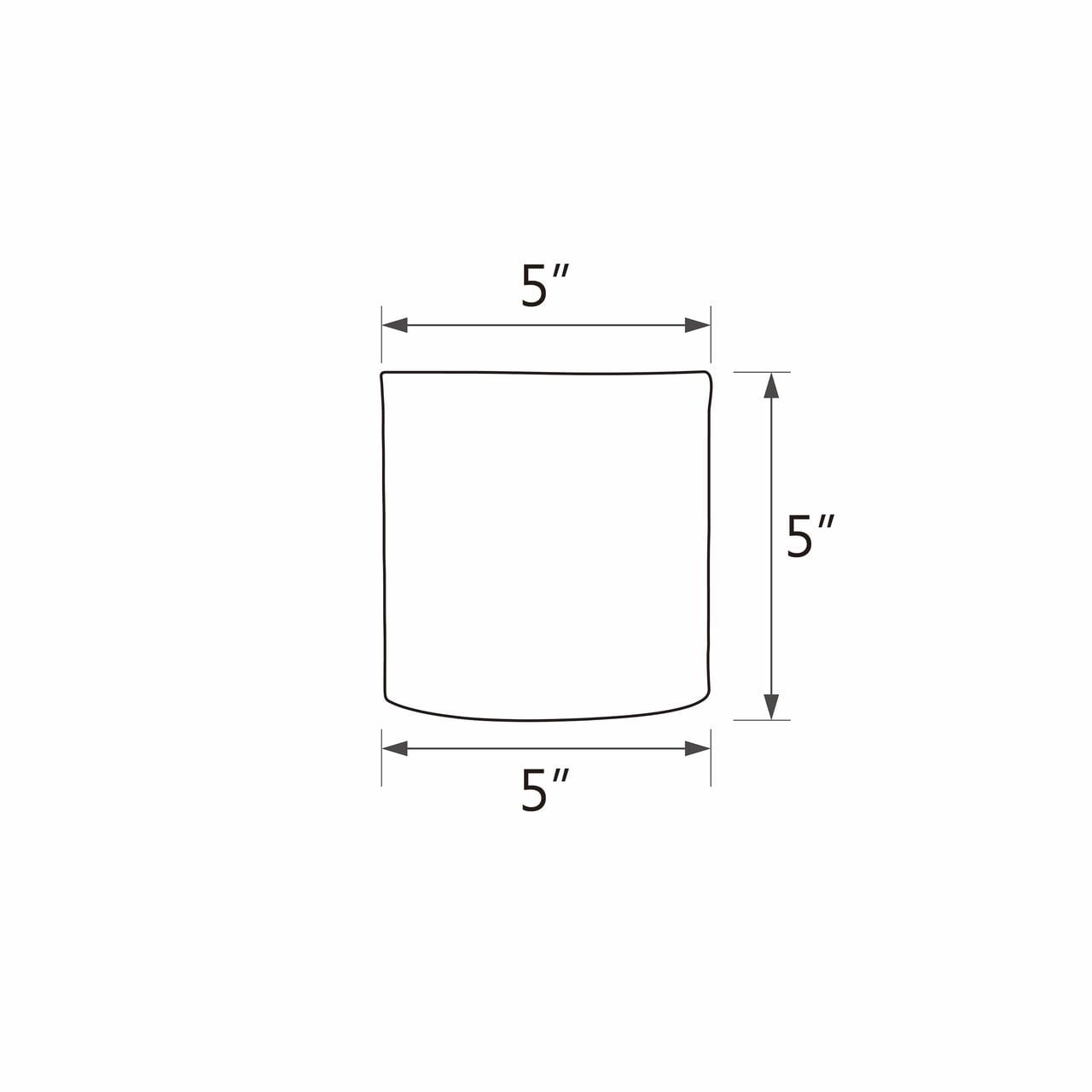 Aspen Creative 31196 Transitional Drum (Cylinder) Shaped Clip-On Construction Lamp Shade in Beige, 5" wide (5" x 5" x 5")