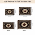 thumbnail image 4 of Western Stars Brown Door Mat Indoor Outdoor,Farmhouse Country Vintage Wood Grain Non Slip Welcome Mat with Rubber Backing,Absorbent Fabric Front Door Mats Entryway Rug for Home Patio Entrance 24"x36", 4 of 8