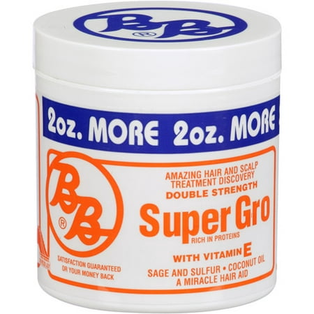 BB Super Gro with Vitamin E, 6 oz (Best Hair Relaxer For Black Guys)
