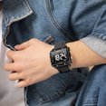 thumbnail image 4 of SMAEL Multiple Colors Square Digital Sports Watch Waterproof Silicone Wrist Watch for Men, 4 of 6