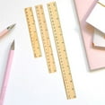 thumbnail image 7 of Bexikou 6 Pcs Straight Wooded Ruler,Wooden Ruler Double Scale Rulers,Straight Ruler Math Learning Rulers,Wood Measuring Ruler with Centimeters and Inches for Home Office Rulers Supplies, 7 of 7