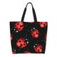 thumbnail image 1 of Fotbe Beautiful Red Ladybug Bolsa Tote Estética de Lona con Estampado para Mujer - Bolsa Reutilizable de Hombro Casual para Vacaciones, Compras, Trabajo y Gimnasio, 1 of 8
