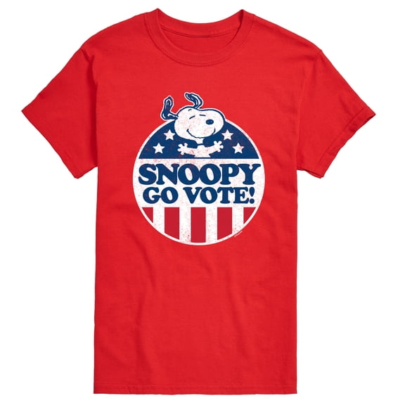 Peanuts - Snoopy Go Vote Men's Short Sleeve Graphic T-Shirt