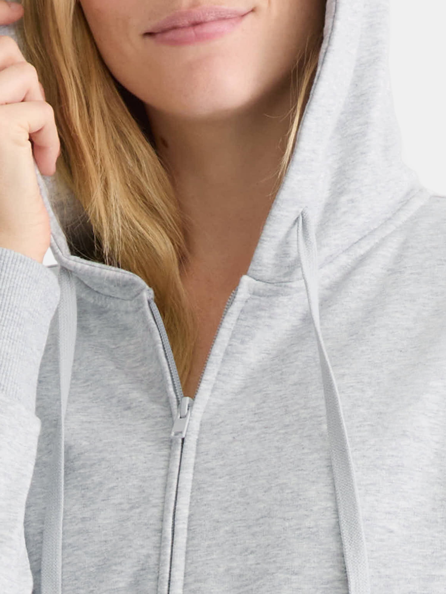 Time and Tru Women's and Women’s Plus Zip Front Fleece Hoodie Jacket, Sizes XS-4X