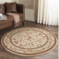 thumbnail image 2 of SAFAVIEH Lyndhurst Beatrix Floral Area Rug, Ivory, 6' x 6' Round, 2 of 8
