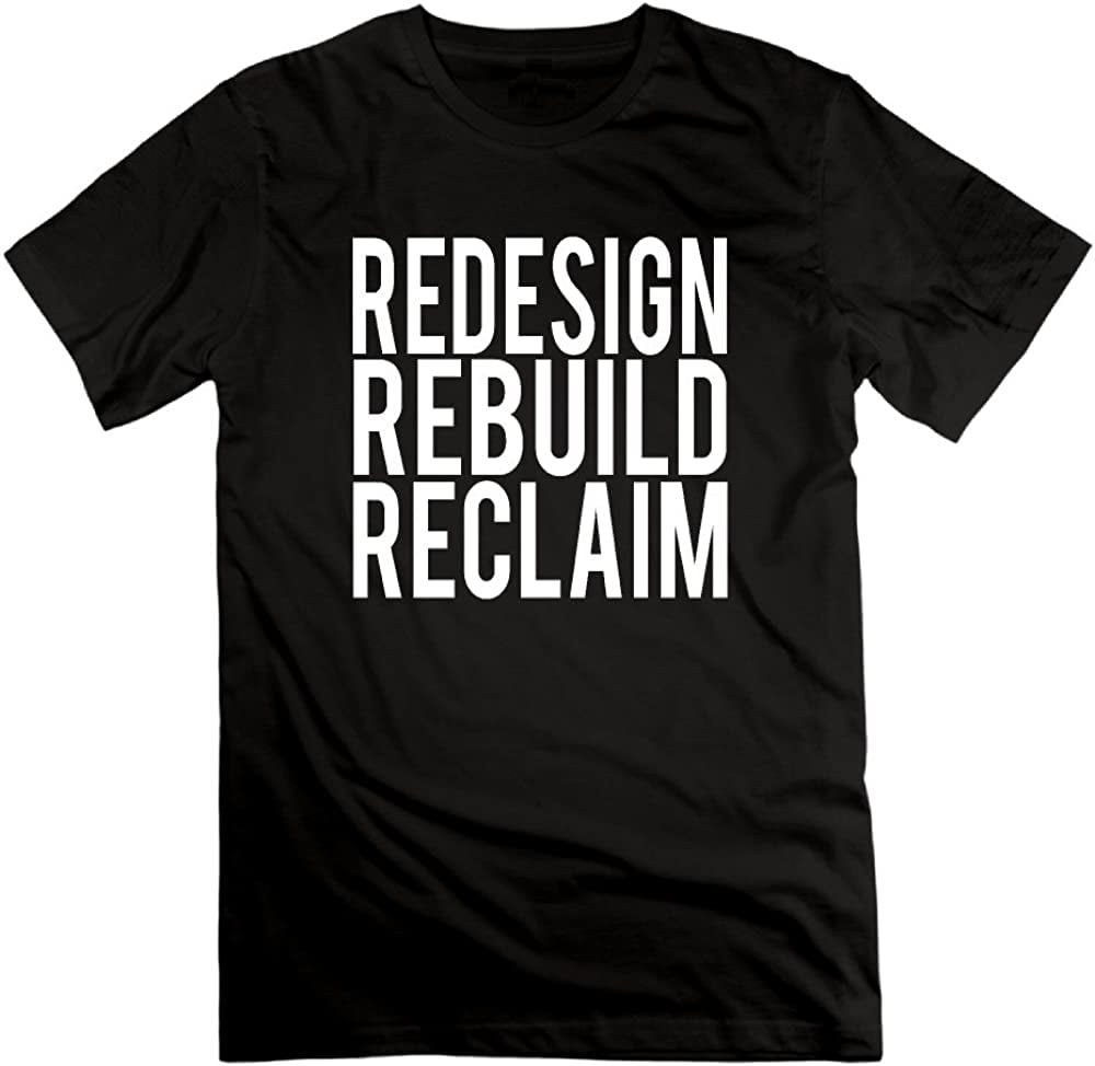 Pigou Polly Mens Seth Rollins Redesign Rebuild Reclaim Stylish Cotton  Tshirt Short Sleeve 