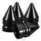 thumbnail image 1 of Valve Caps For Cars 4Pcs Black Tire Valve Cap Cone Shape Protector For Daily Use Vehicle, 1 of 5